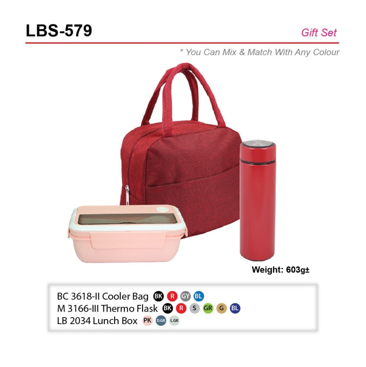 LBS-579 Corporate Gift Set Travel Set | Cooler Bag | Lunch Box | Tumbler