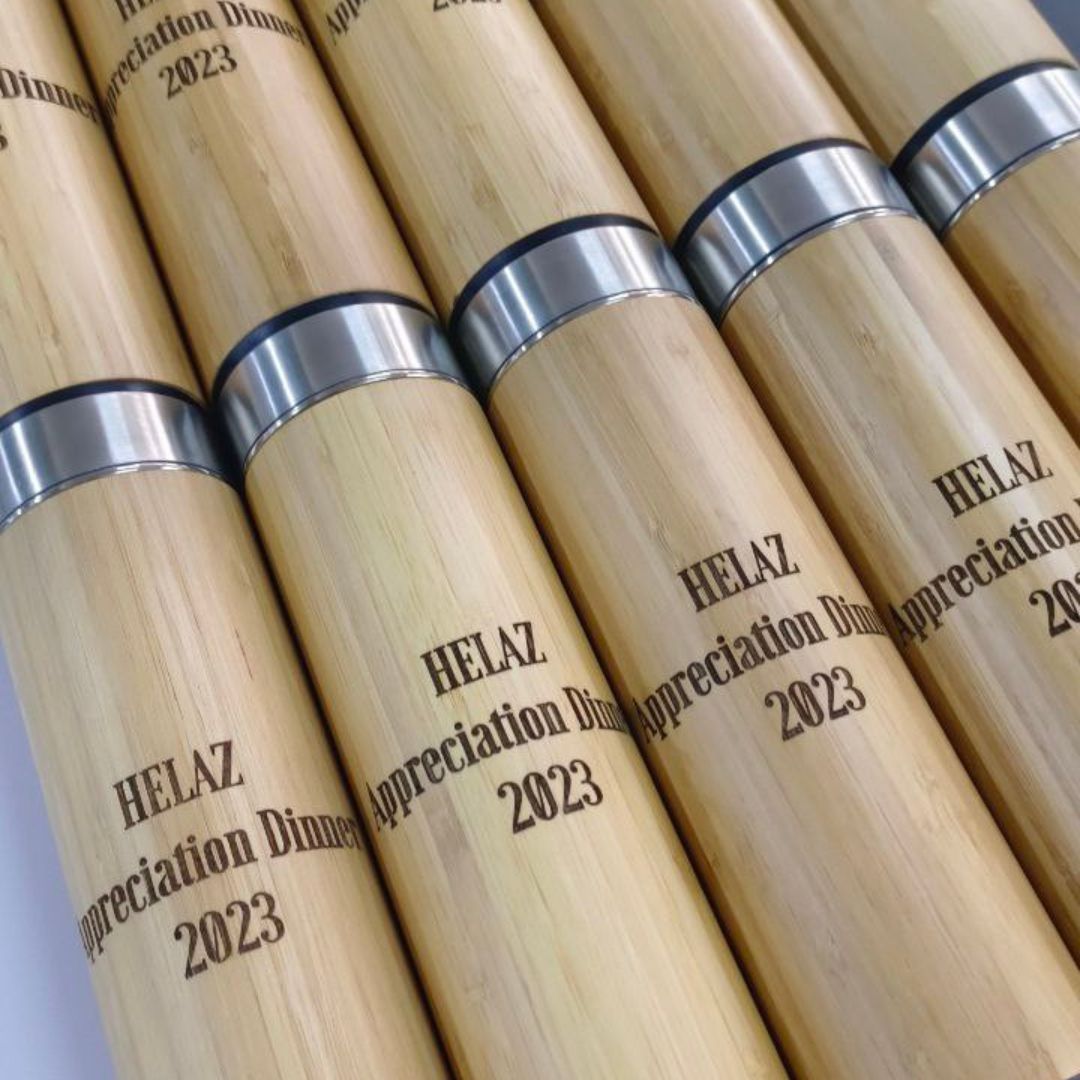 Wooden Tumbler with personalised design and Name