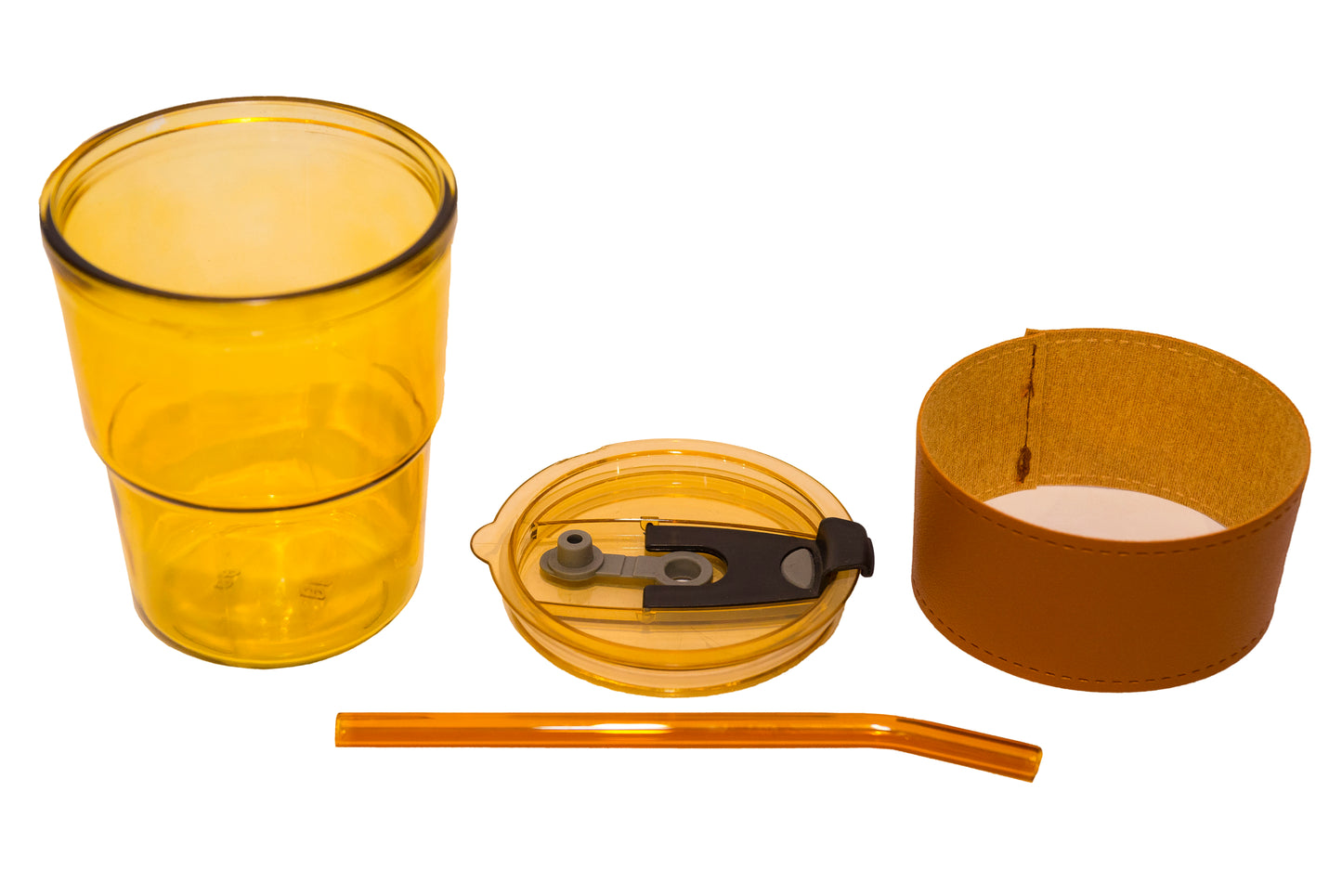 AM45 Auto Mug Glass with Leather
