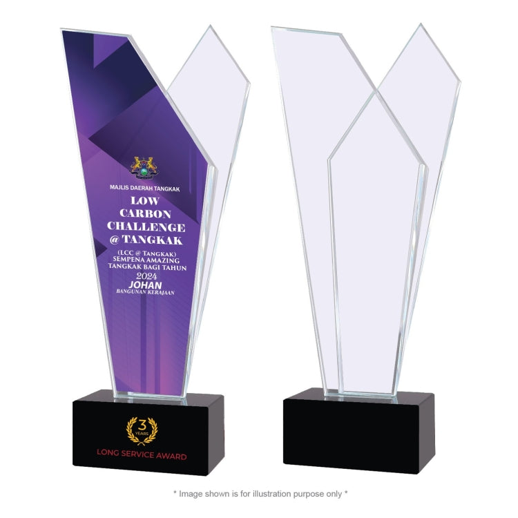 CY 1397 Crystal Corporate recognition crystal award