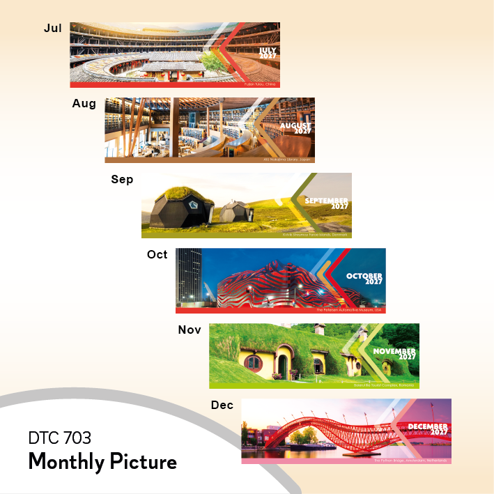 DTC 703 Table Calendar 2027 Custom Logo Malaysia