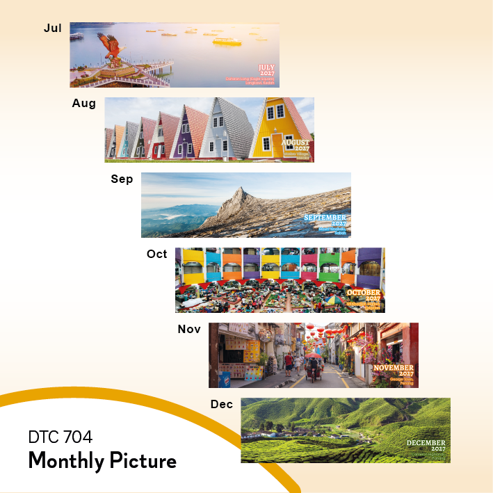 DTC 704 Table Calendar 2027 Custom Logo Malaysia