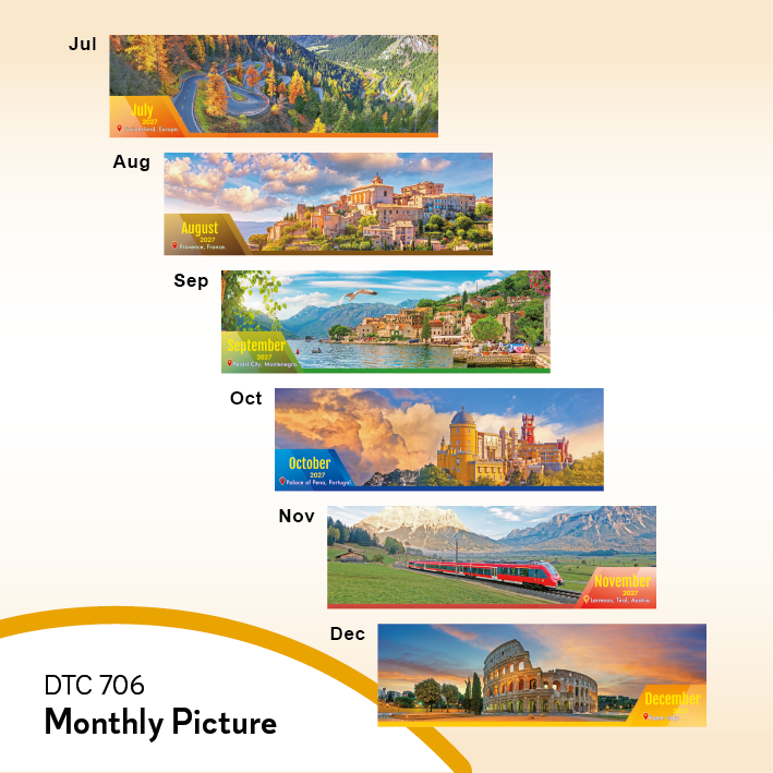 DTC 706 Table Calendar 2027 Custom Logo Malaysia