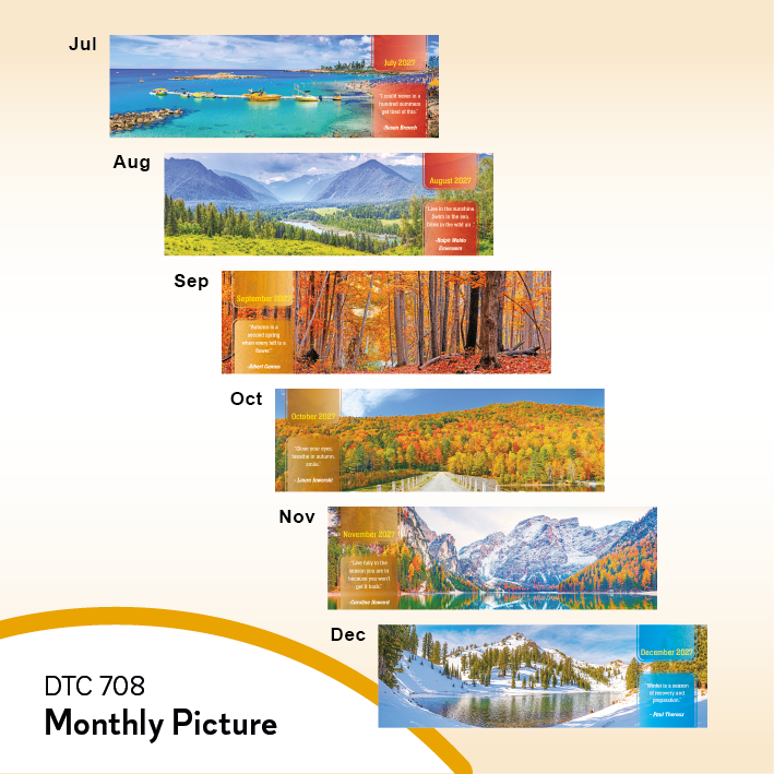 DTC 708 Table Calendar 2027 Custom Logo Malaysia