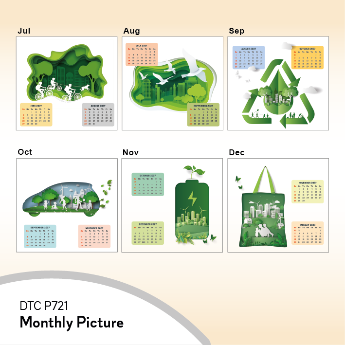 DTC P721 - Sustainable Wonders Desk Table Calendar 2027
