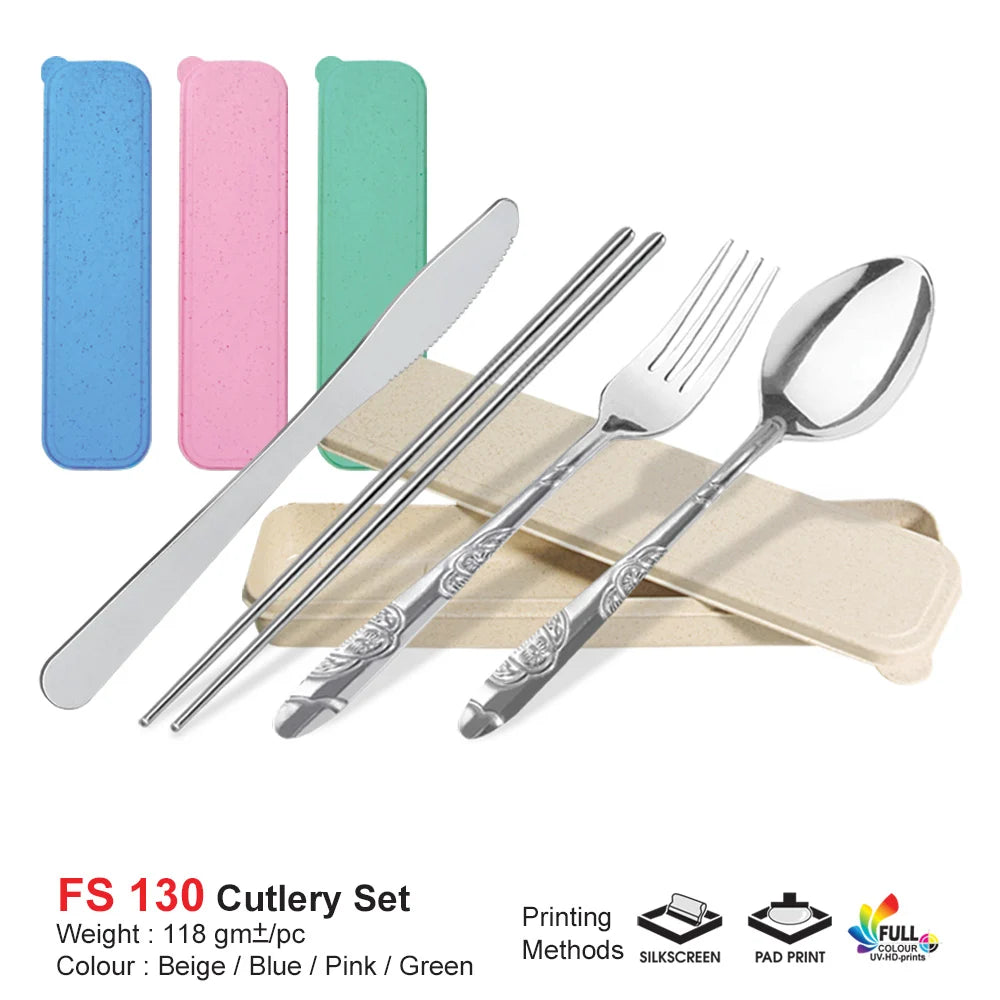 FS130_Cutlery_Set | Corporate Gift Set | Custom printing Logo