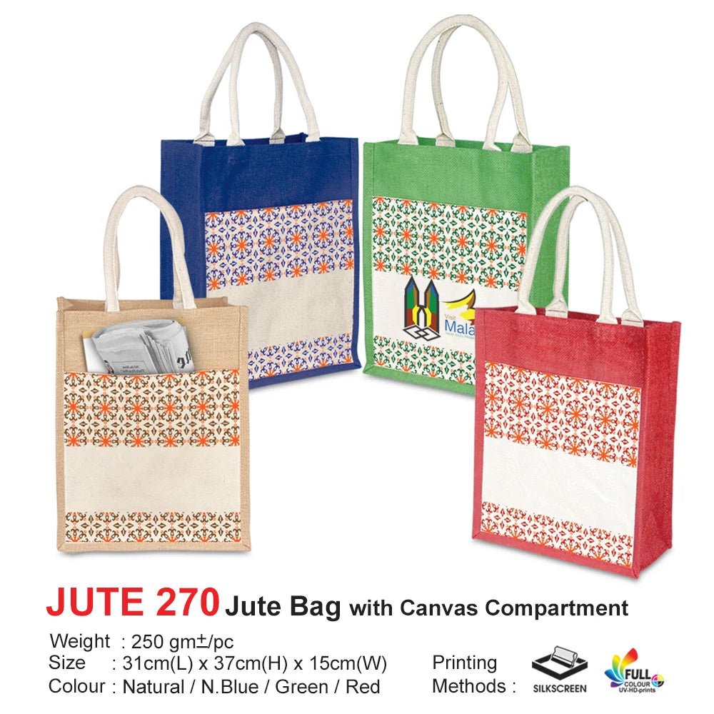 Jutebag Jute270 | Corporate Gift Set | custom Logo printing