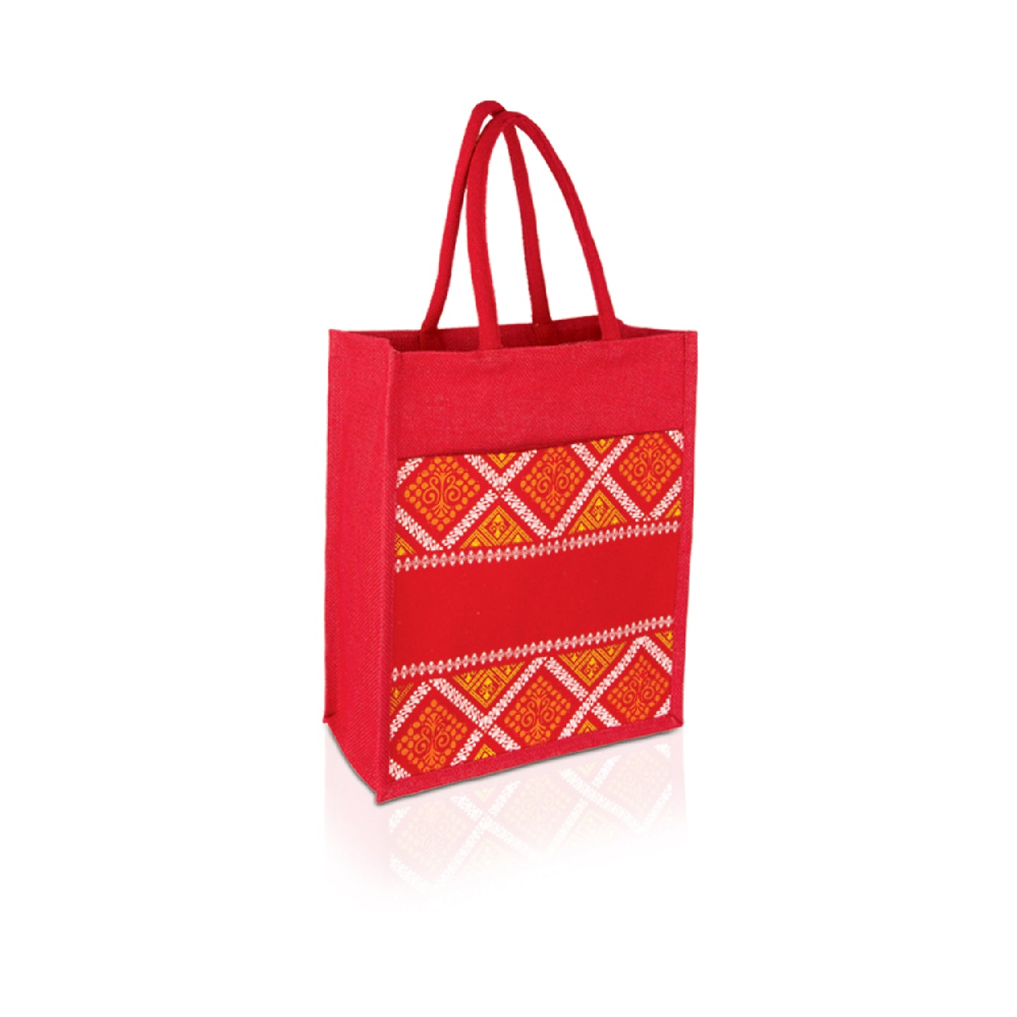 JUTE 279 Jute Bag with Canvas Compartment