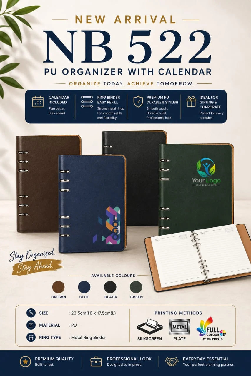 NB522 PU Organizer with Calender