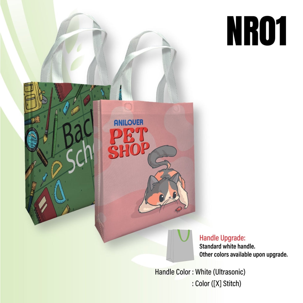 NR01 rPET Non Woven Bag A4 | Full Sublimation Bag | Shopping bag