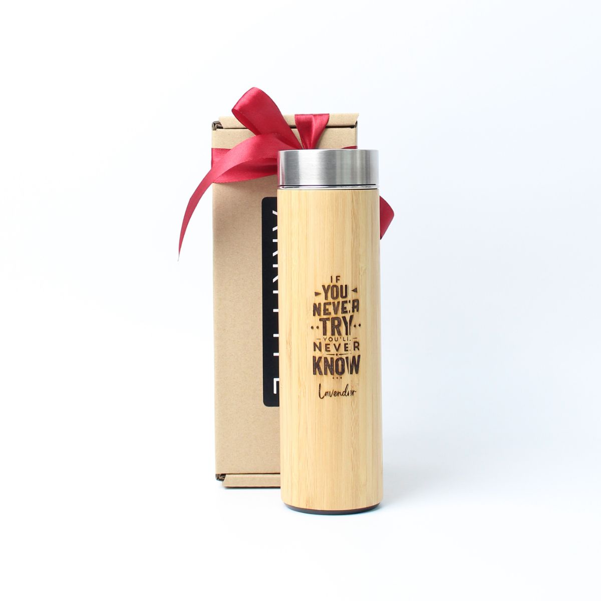 Wooden Tumbler with personalised design and Name