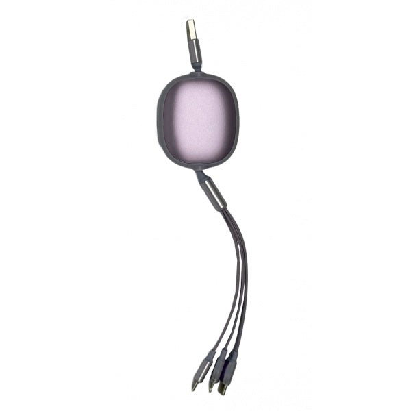 EP40 3-in-1 Retractable USB Charging Cable – Custom Logo Promotional