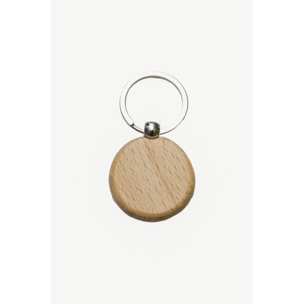 KC15 Round Wooden Keychain Custom Printing