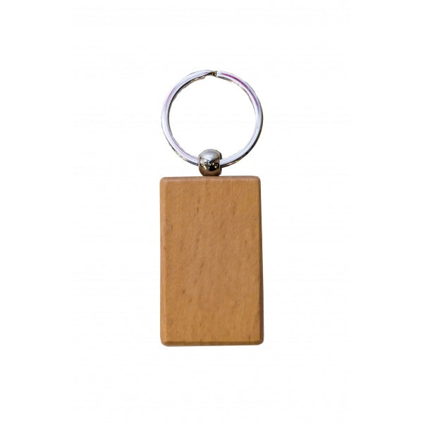 KC19 Rectangle Wooden Keychain Custom Printing