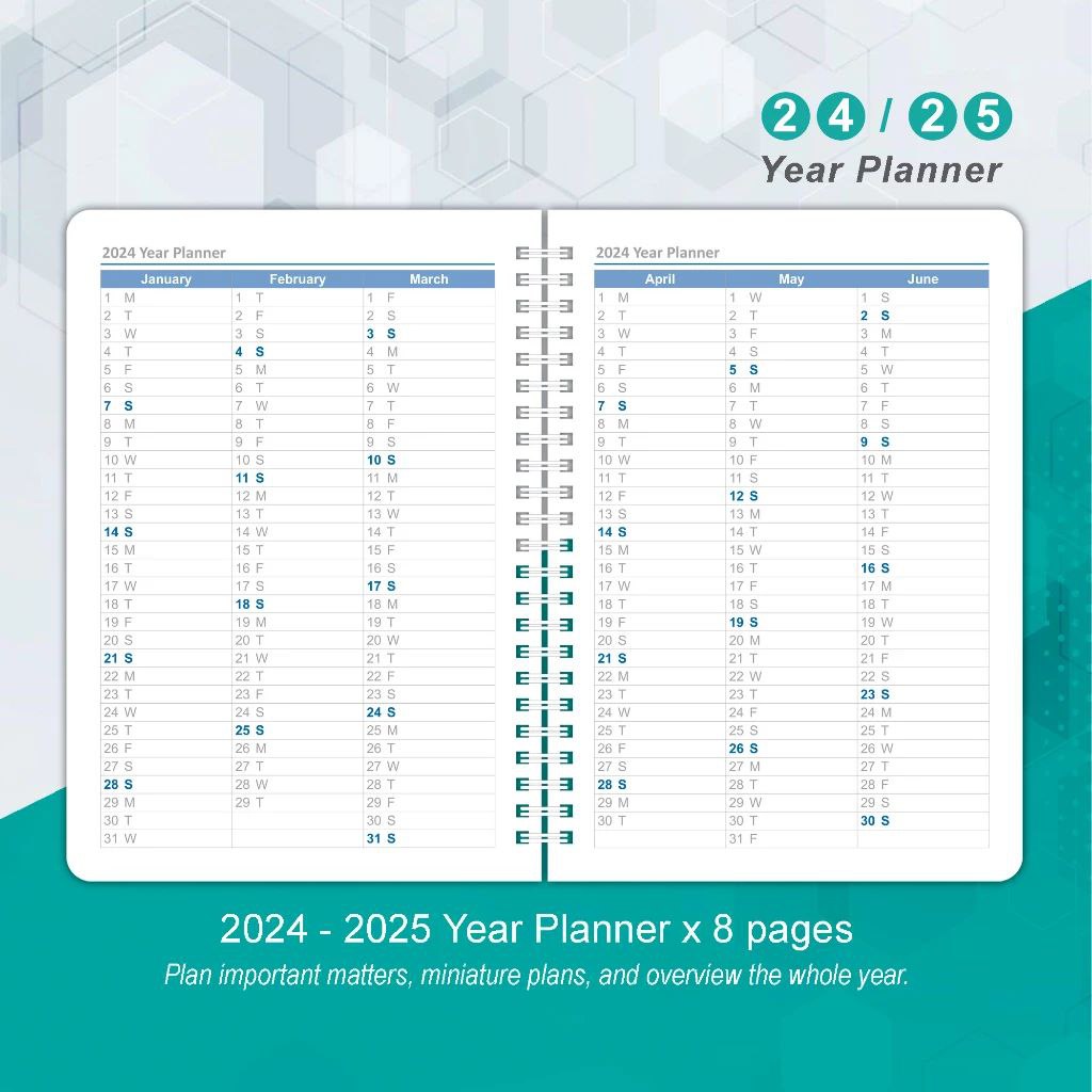 Notebook planner 2024 + Canvas Bag + Standphone