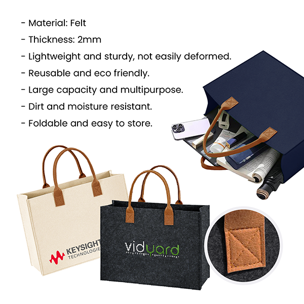 URBAN Felt 2 Tone Tote Bag - L