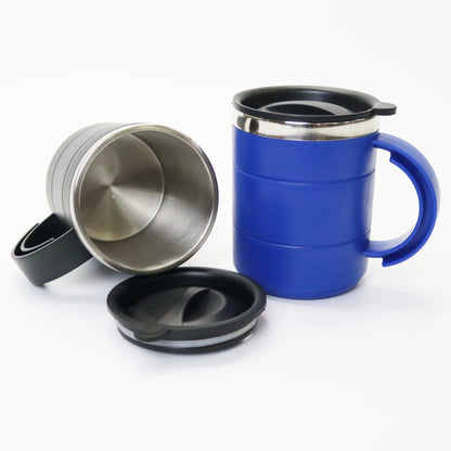 450ml Weston Parallex Stainless Steel Mug with Lid