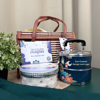 Prestige Gift Set – Premium Corporate Ramadhan & Raya Gift (Custom Tiffin)