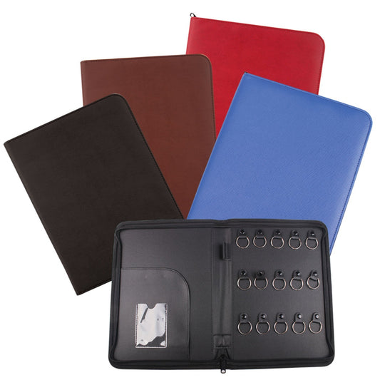 KH 098 15 keys PU leather Organizer with card Holder