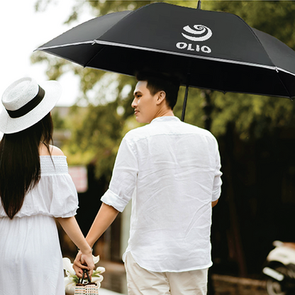 27" Auto-Open Inner Black Coated Reflective Strip Color Handle Umbrella