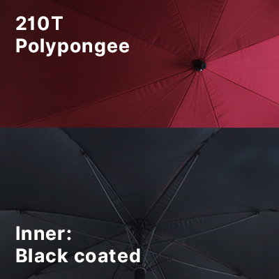 27" Auto-Open Inner Black Coated  Coated Quality Golf Big Umbrella