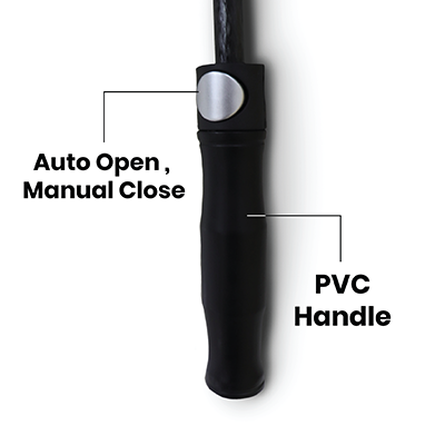 27" Auto-Open Inner Black Coated  Coated Quality Golf Big Umbrella
