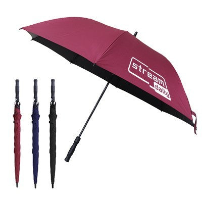 27" Auto-Open Inner Black Coated  Coated Quality Golf Big Umbrella