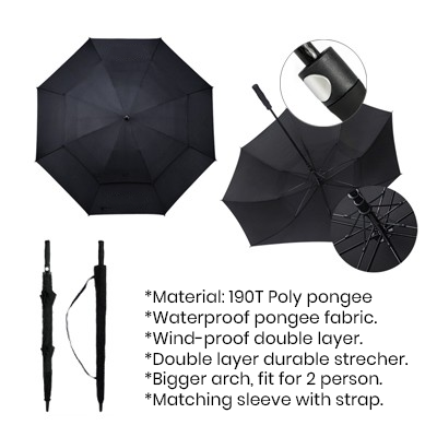 30'' Double Layer Golf Umbrella | Big Umbrella