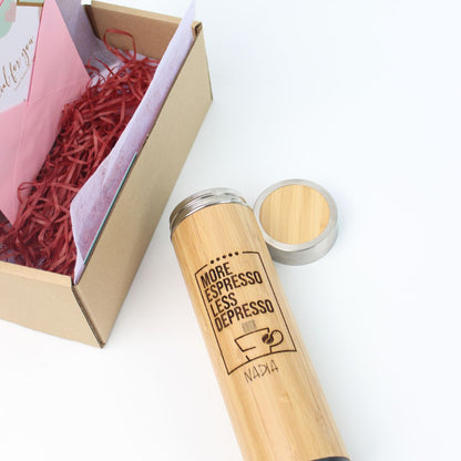 Wooden Tumbler with personalised design and  Name