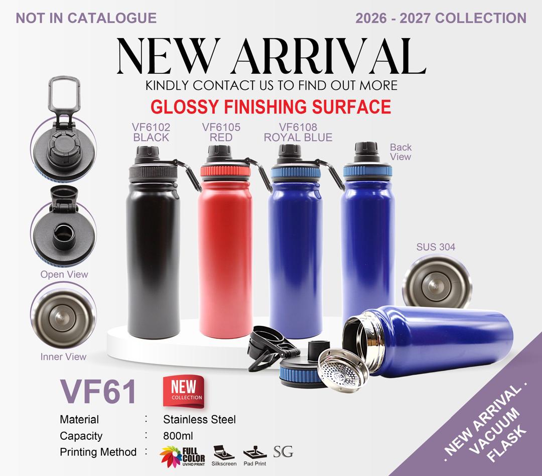 VF61 Vacuum Flask 800ml Glossy Finishing Stainless Steel 304