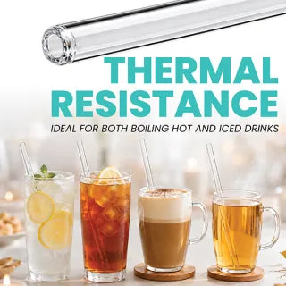 8mm Borosilicate Glass Straw