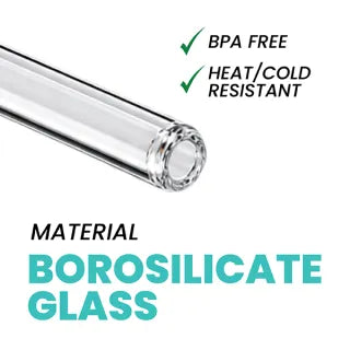 8mm Borosilicate Glass Straw