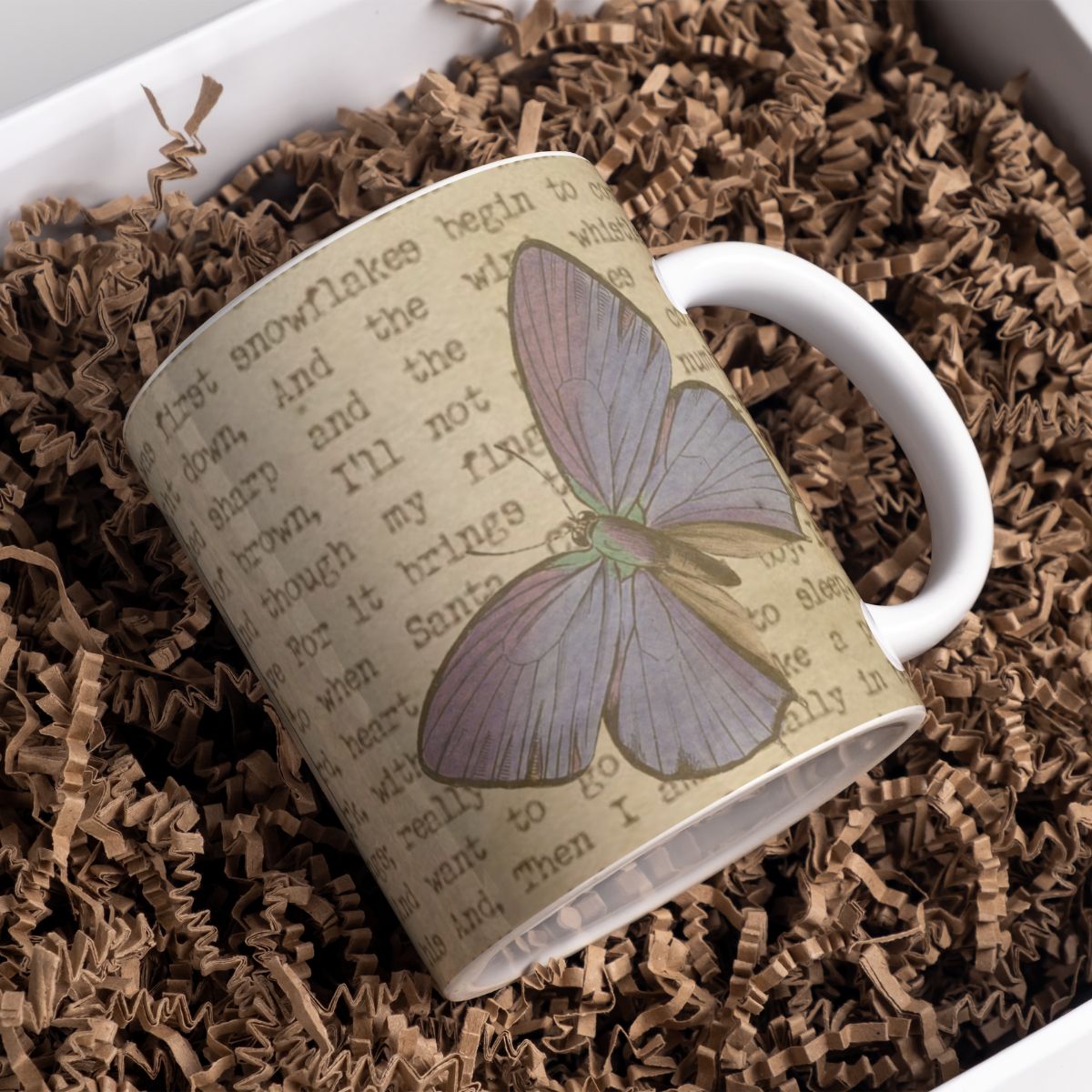 Mug Ceramic butterfly