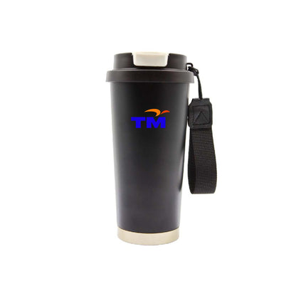 AM70 550ml Stainless Steel Auto Mug (Double Wall) – Straw Inside | Custom Logo Printing