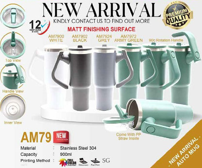 AM79 Auto Mug 900ml Stainless Steel