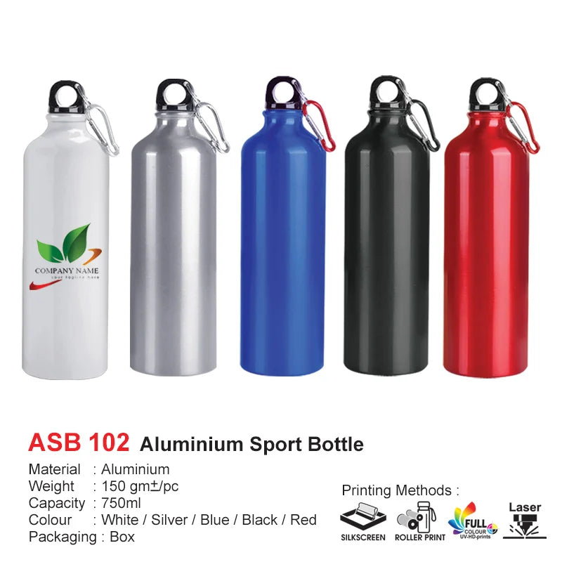 Aluminium Sport Bottle 750ml (ASB102) | Sport Bottle Supplier | Corporate Gift Set