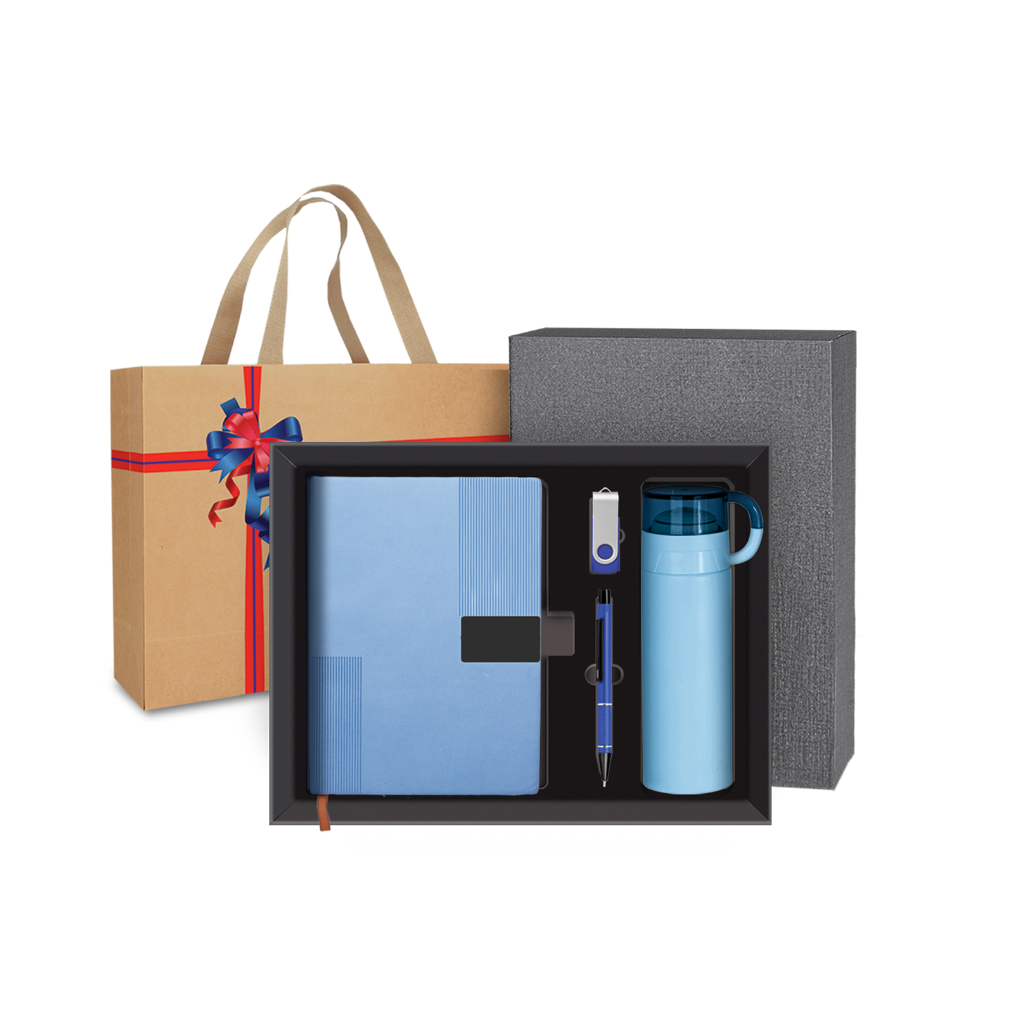 BOX 1006 Corporate Gift Set | PU Organizer  | Flask | Thumb drive | Metal Pen