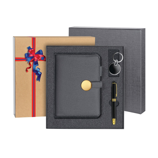 BOX 1330 Corporate Gift Set | PU Organizer | Metal pen | Key Chain
