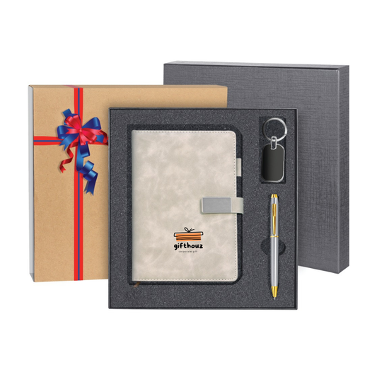 BOX 1331 Corporate Gift Set | PU Organizer | Metal pen | Key Chain