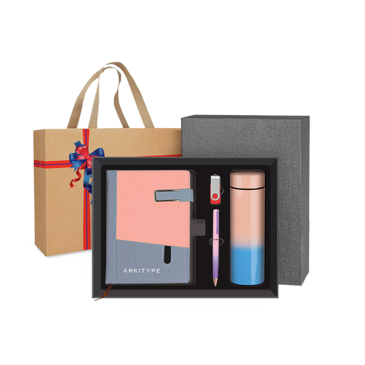 BOX 1005 Corporate Gift Set | PU Organizer  | Flask | Thumb drive | Metal Pen