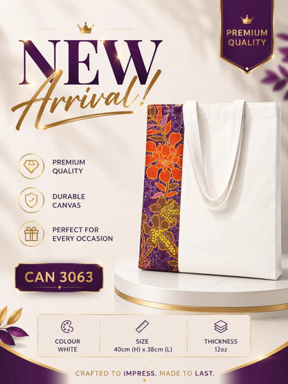 CL 3063 Canvas Tote Bag 12oz 38 x 40 cm