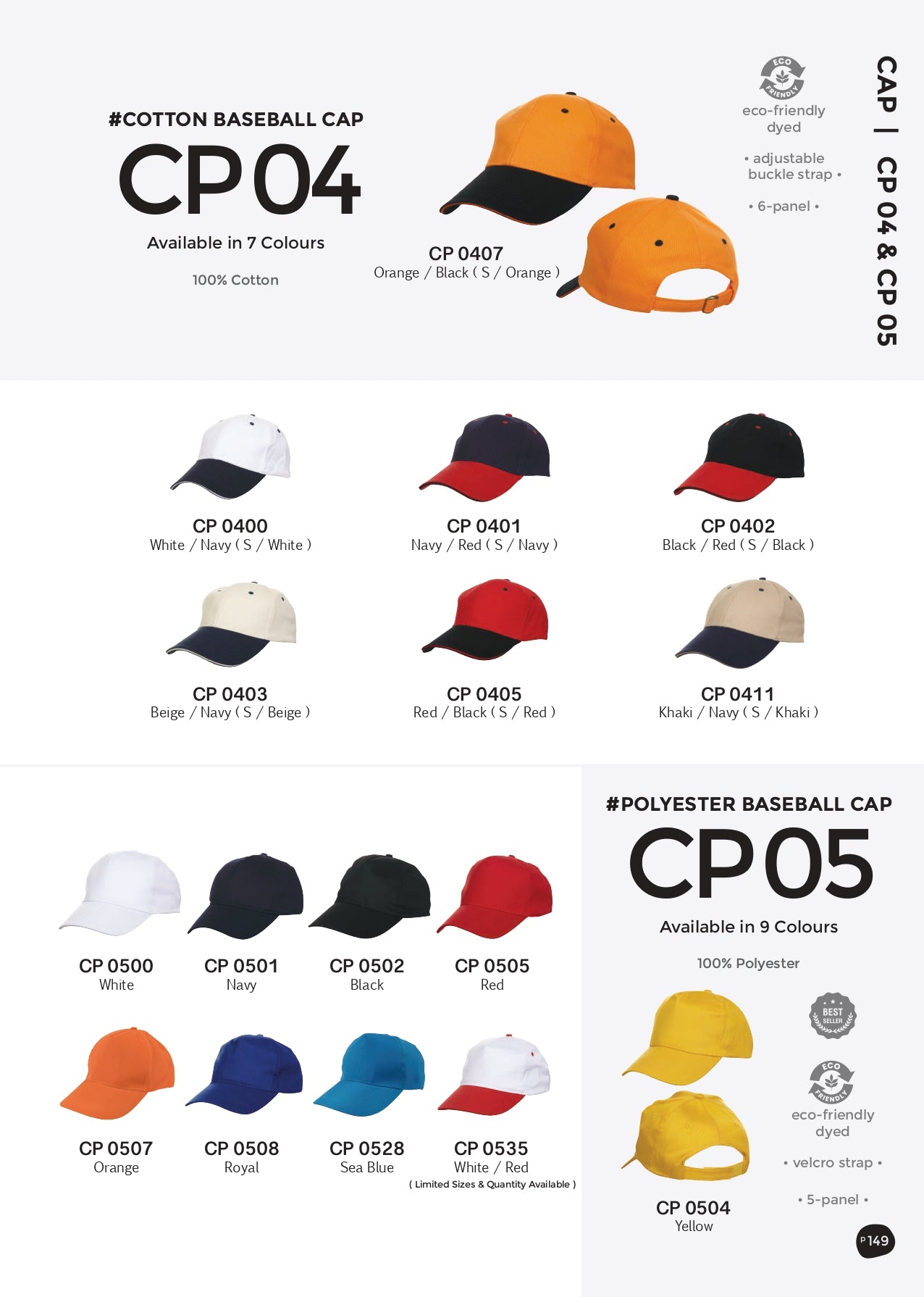 CP05 Polyester Baseball Cap for custom logo corporate gifts Malaysia | Orensport x Arkitype | Printing service | School & University Gifts | Apparel & Uniform | Corporate uniforms