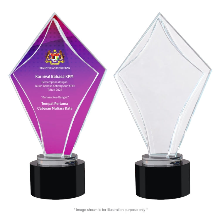 CY 1398 Crystal | Personalised crystal award for corporate event
 