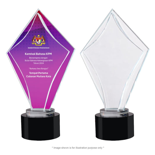 CY 1398 Crystal | Personalised crystal award for corporate event
 