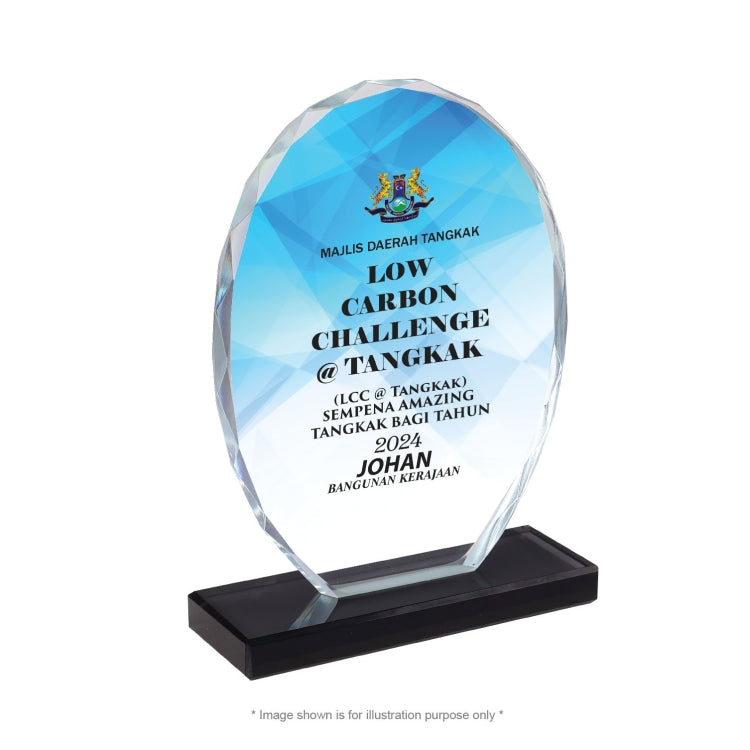 CY 574 Crystal | Personalised crystal award for corporate event