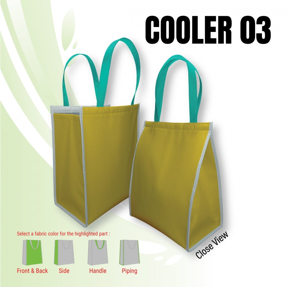 Zipper Custom Made Non Woven Cooler Bag (COOLER03) – 28 x 36 x 18 cm