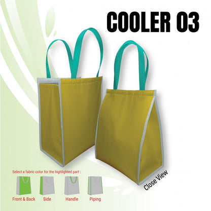Zipper Custom Made Non Woven Cooler Bag (COOLER03) – 28 x 36 x 18 cm