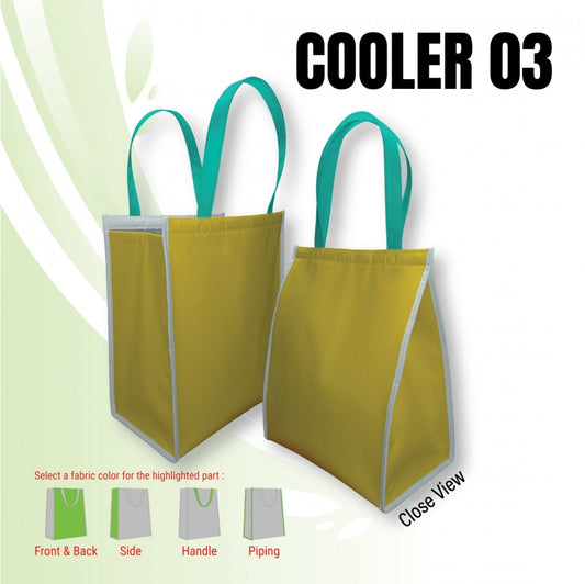 Zipper Custom Made Non Woven Cooler Bag (COOLER03) – 28 x 36 x 18 cm