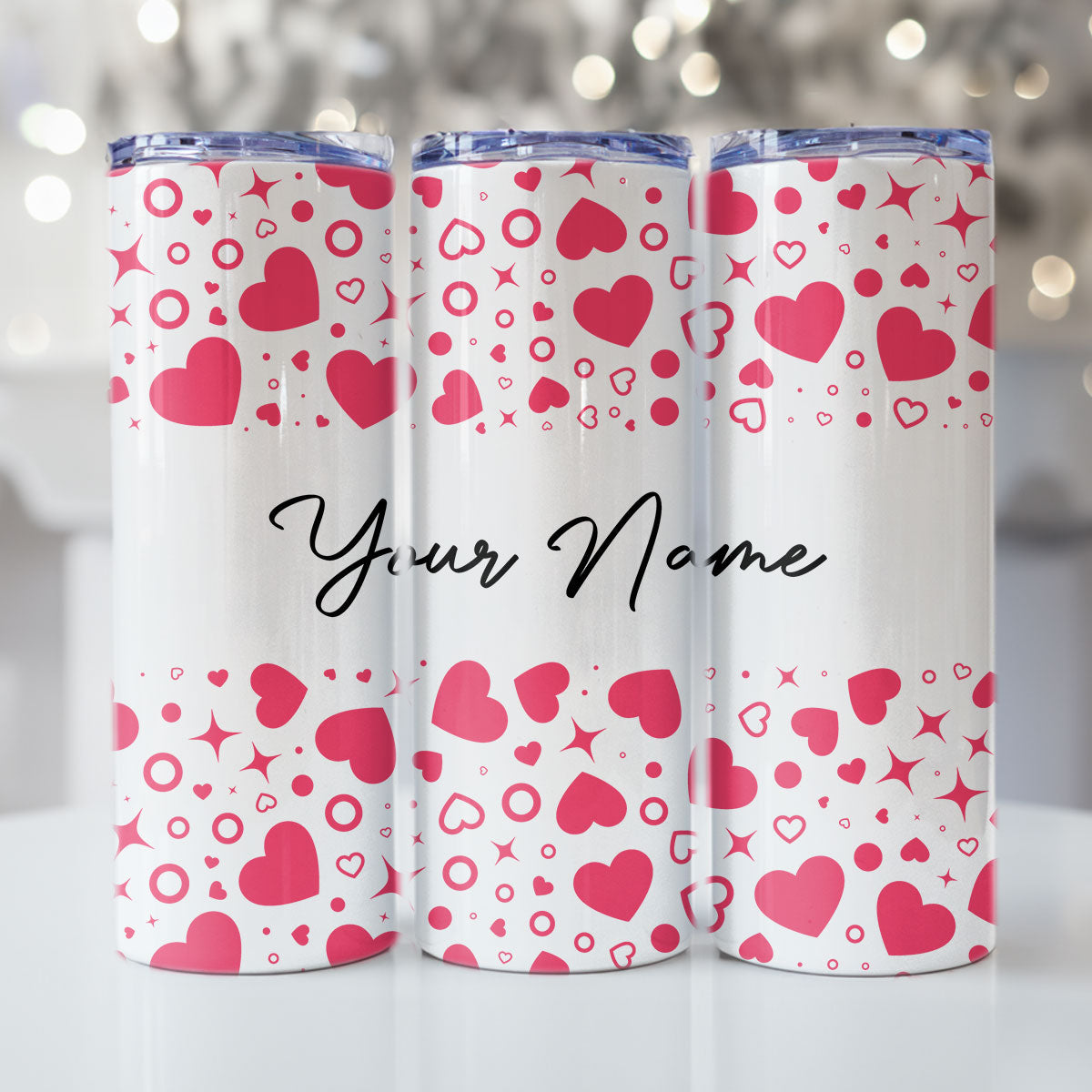 Personalised Tumbler Design Love pinl D10