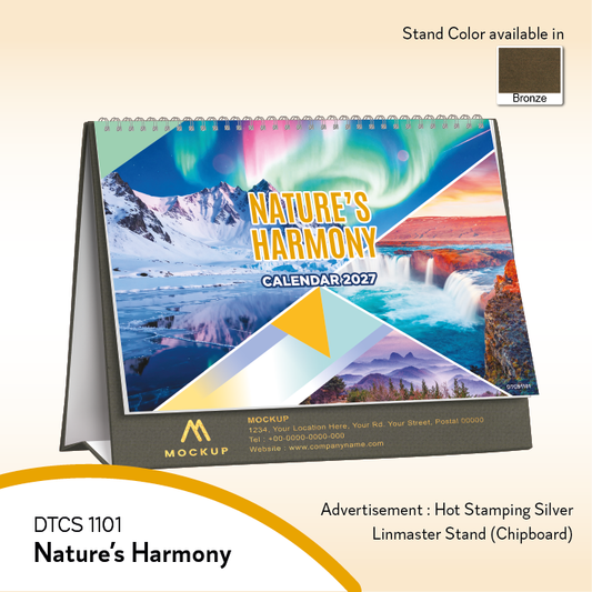 DTCS 1101 Nature's Harmony Desk Table Signature Calendar 2027